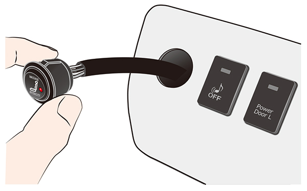 スイッチのカプラーと接続します